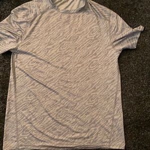 Gray workout shirt